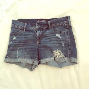 denim shorts from hollister